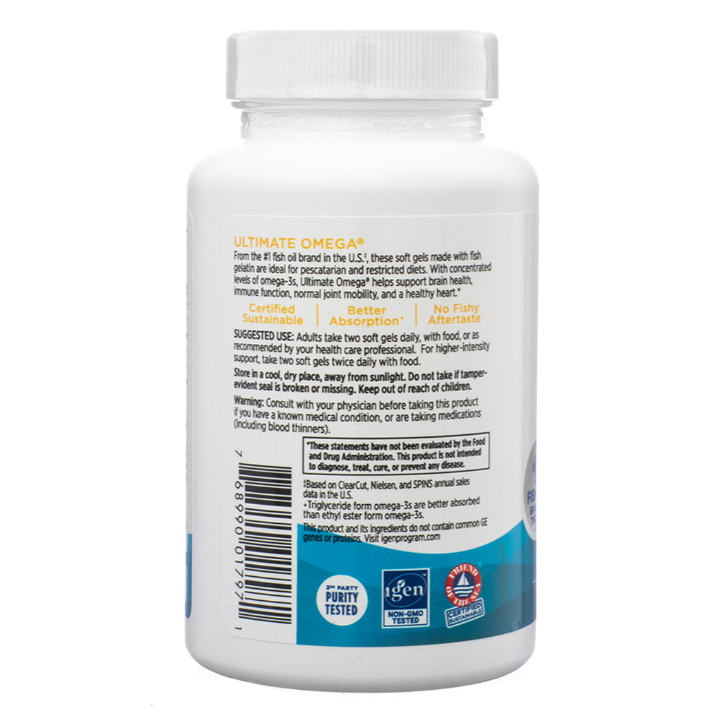 Nordic Naturals Ultimate Omega in Fish Gelatin Softgels - Image 4