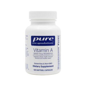 Pure Encapsulations Vitamin A 3000mcg (10,000 IU) Softgels