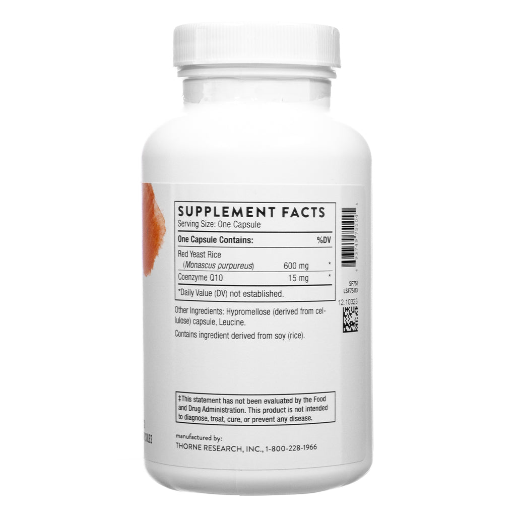 Thorne Research Red Yeast Rice + CoQ10 Capsules - Image 2