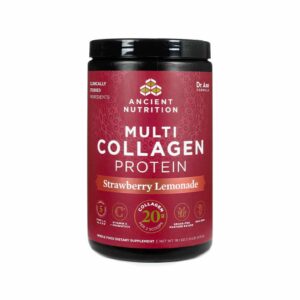 Ancient Nutrition Multi Collagen Peptides Protein Powder Strawberry Lemonade