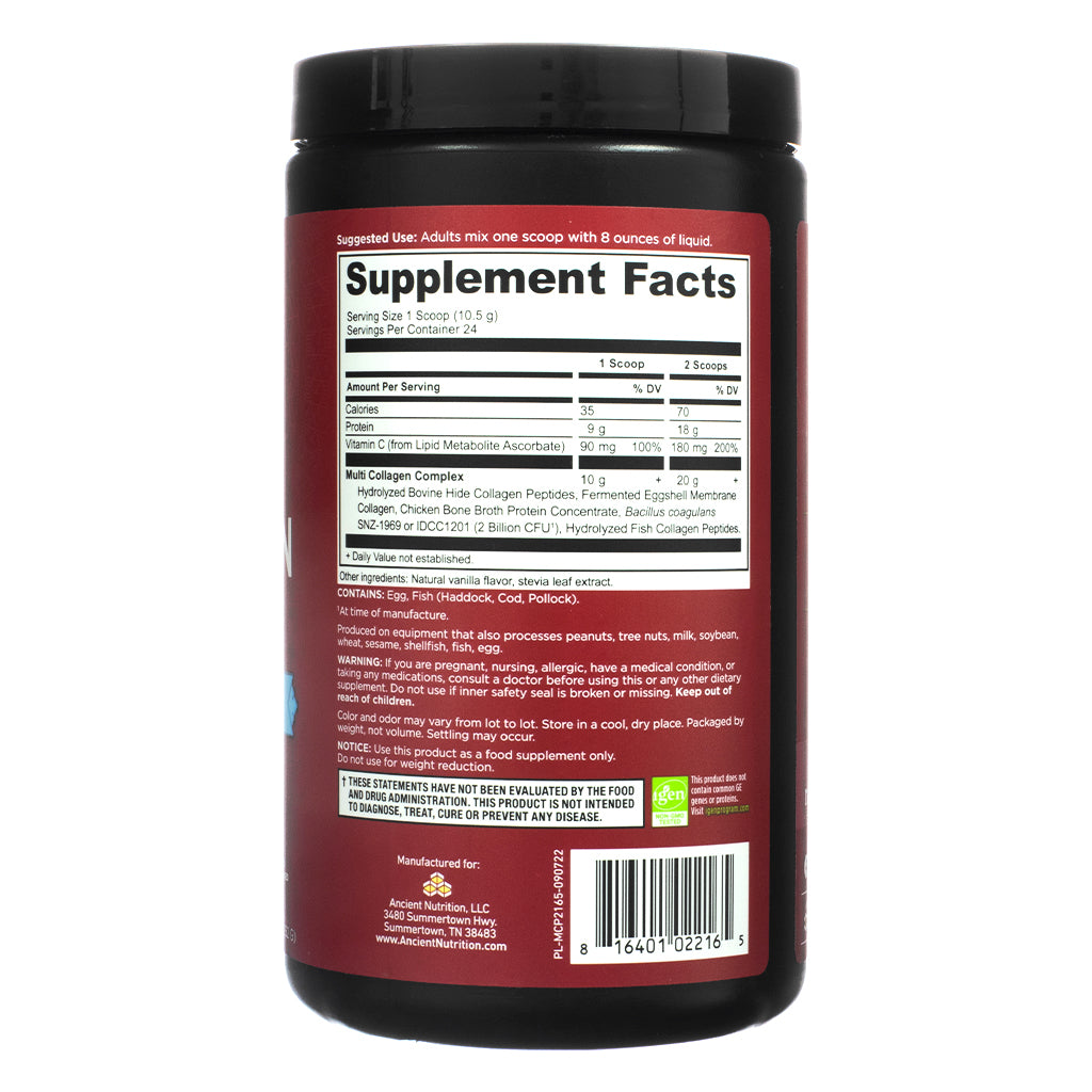 Ancient Nutrition Multi Collagen Peptides Protein Powder Vanilla - Image 5