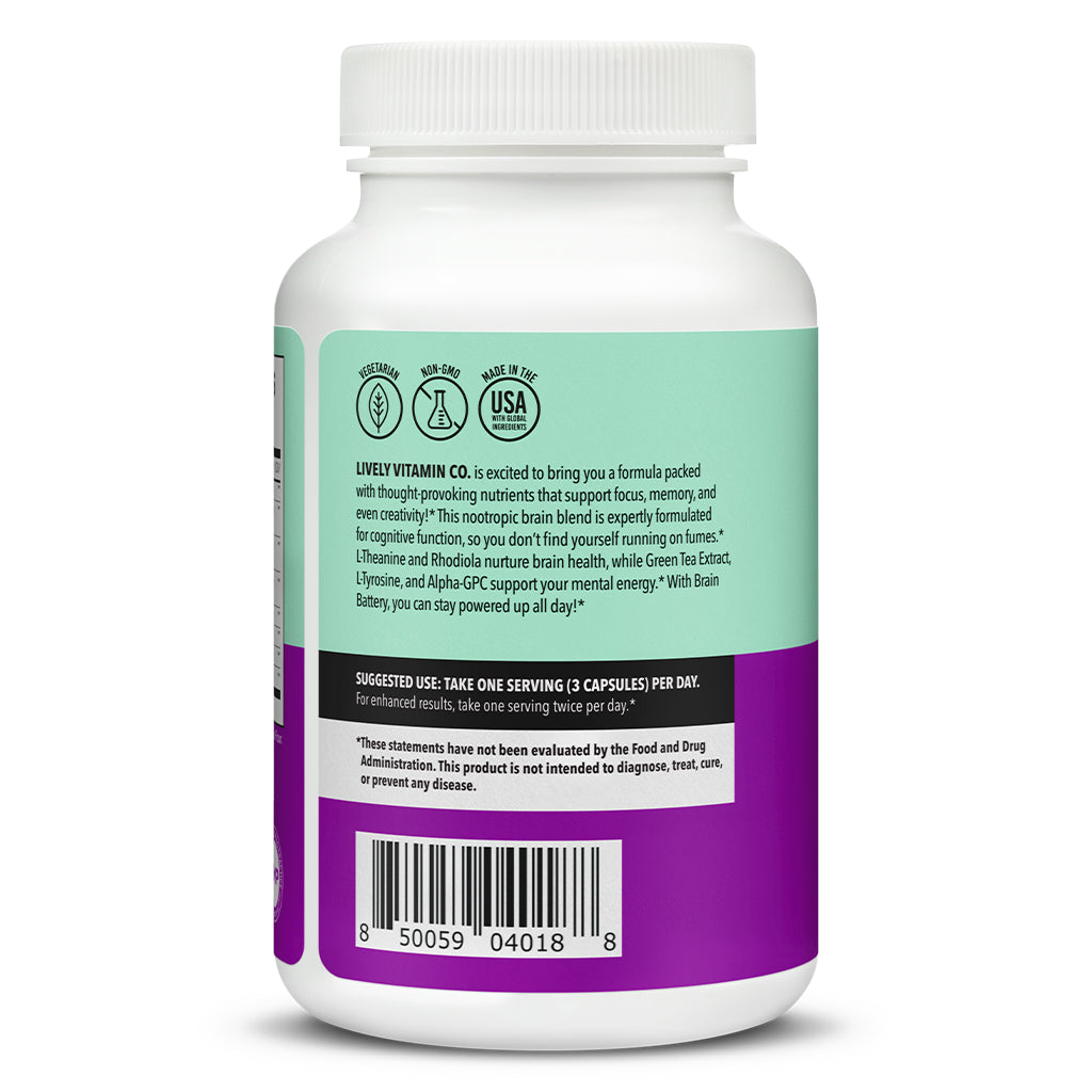 Lively Vitamin Co. Brain Battery Capsules - Image 3