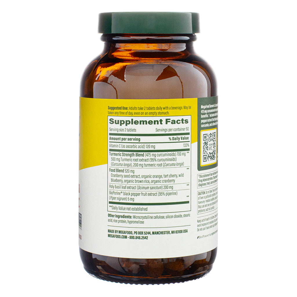 MegaFood Turmeric Curcumin Extra Strength – Whole Body - Image 2