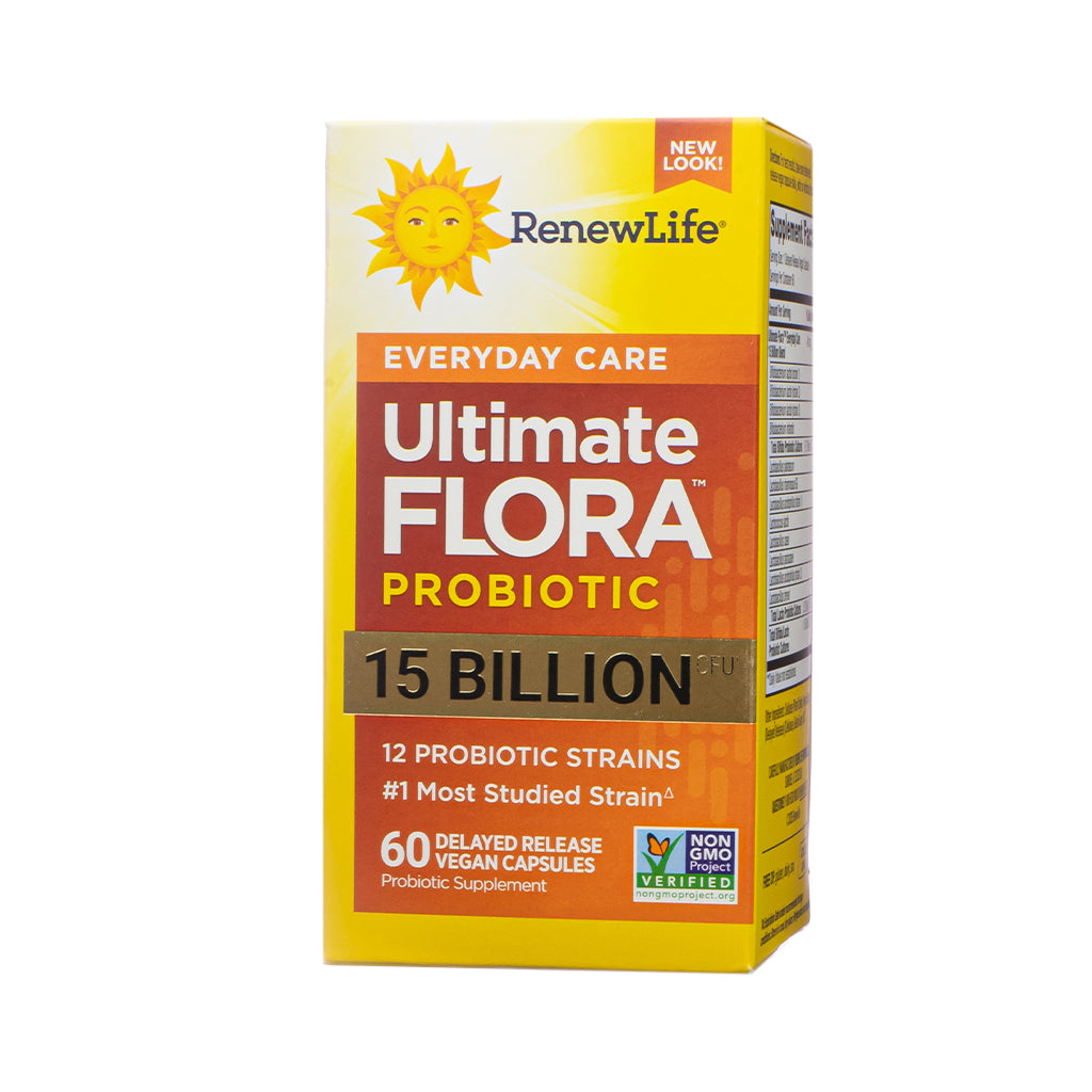 Renew Life Ultimate Flora Everyday Care Probiotic Capsules 15 Billion CFU