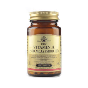 Solgar Dry Vitamin A 1500mcg (5000IU) Tablets
