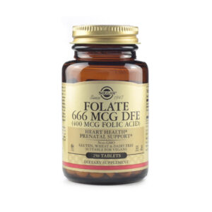 Solgar Folate 666mcg DFE (Folic Acid 400mcg) Tablets