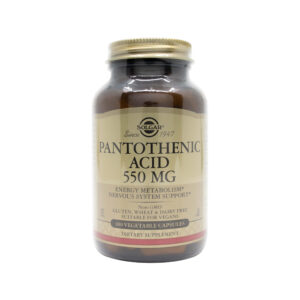 Solgar Pantothenic Acid 550 Capsules