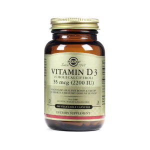 Solgar Vitamin D3 (Cholecalciferol) Capsules