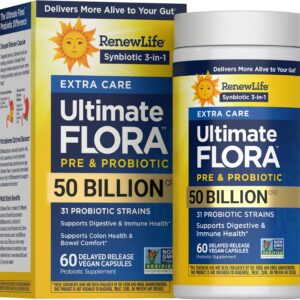 Renew Life Ultimate Flora Extra Care Probiotic Capsules 50 Billion CFU